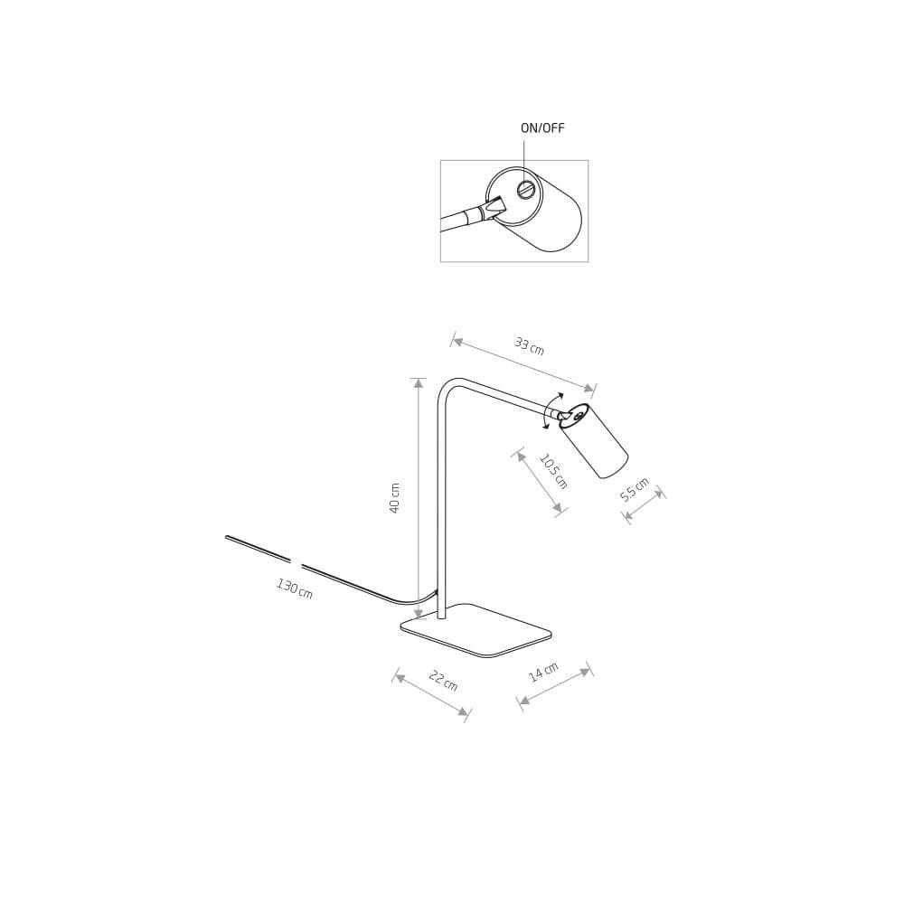 Stilvolle Schreibtischlampe Mono Lyora 5903139771092