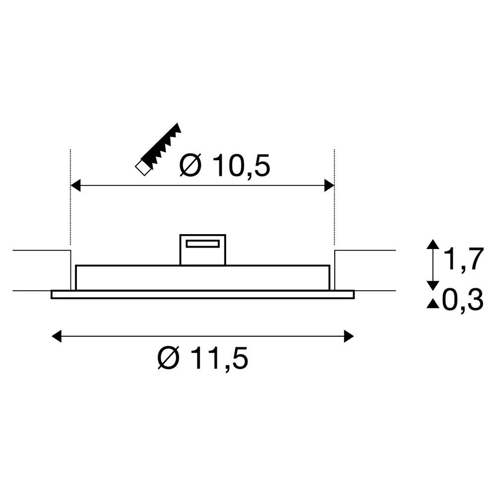 Einbaustrahler Senser 12 SLV 4024163231985