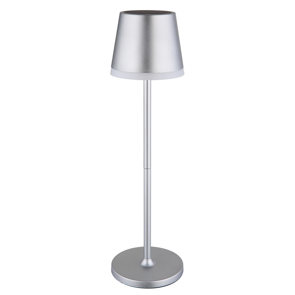 Solartischlampe Vannieso Silbergrau Globo 9007371478361