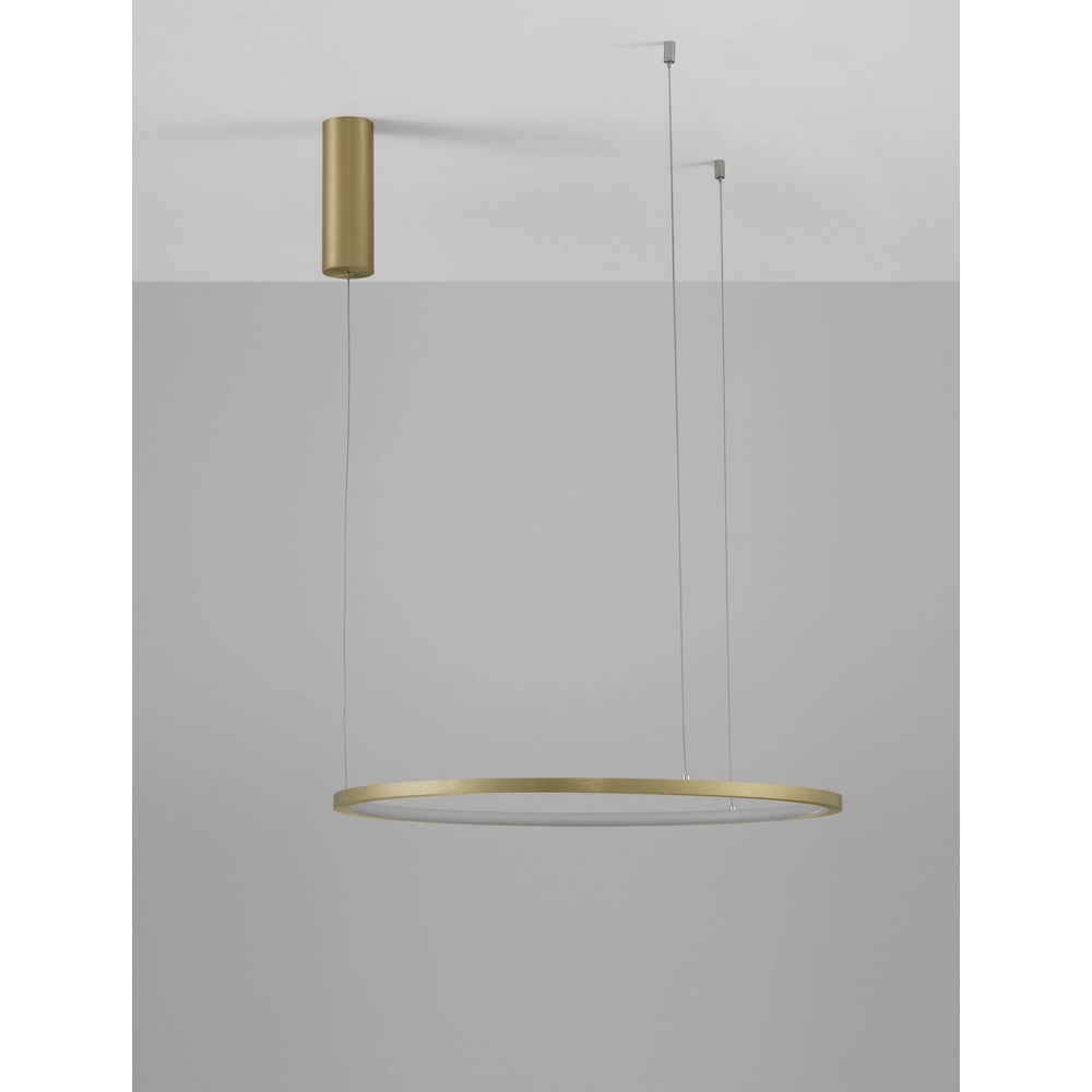 Runde Pendelleuchte Tarquin gold Ø 60cm Lyora 5212017438270