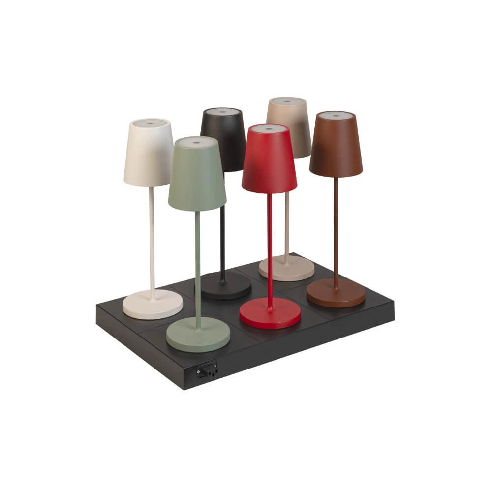 Tischlampe für den Außenbereich Vinolina Two grün - wiederaufladbar SLV 4024163288293