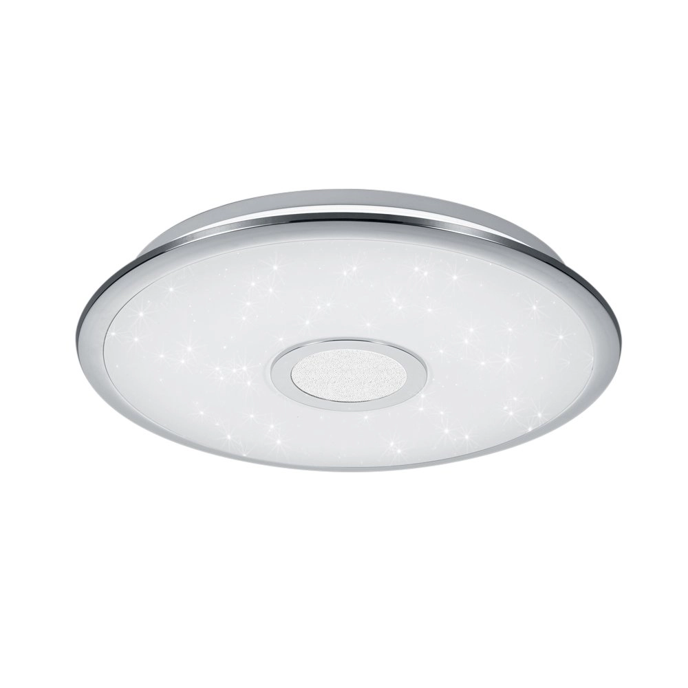 LED-Deckenleuchte Osaka 42cm grau mit Sterneffekt