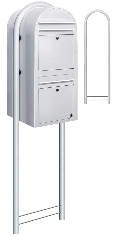 Briefkasten Duo 9016 Weiß Bobi 6417237014078