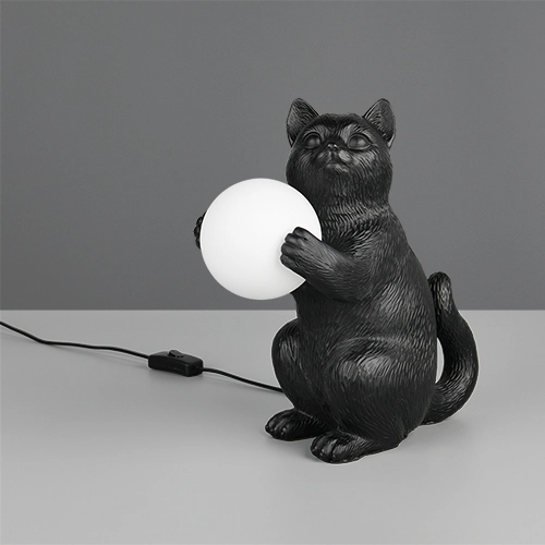 Tischlampe Gatio Schwarz Trio 4017807682076