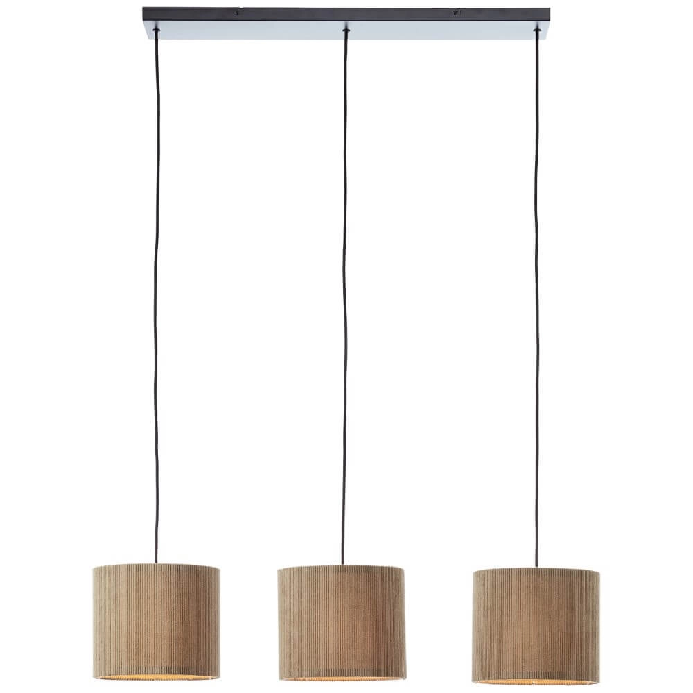 Hängelampe mit 3 Leuchten Tony graues Design Brilliant 4004353446313