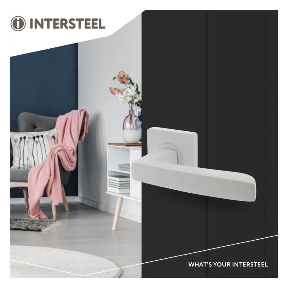 Fester Türgriff Minos weiß Intersteel 8714186494059