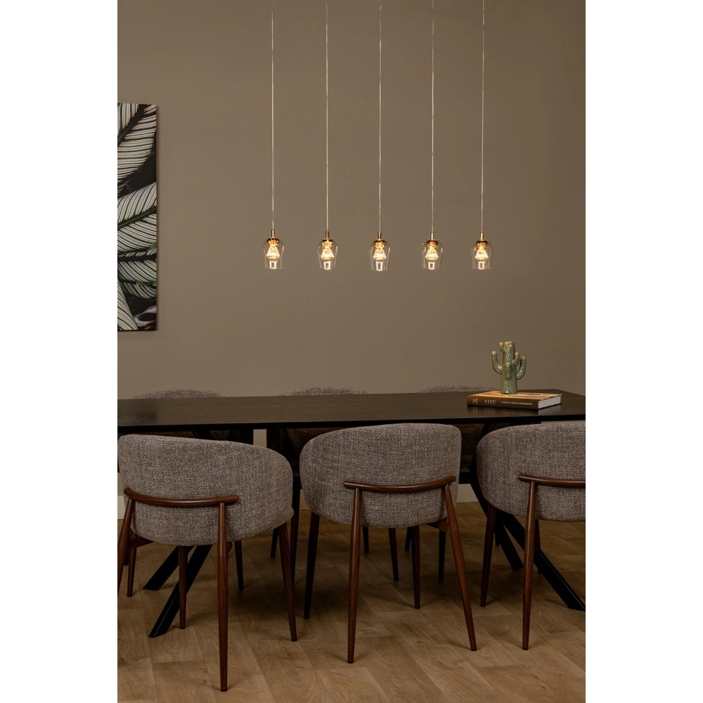 Einzigartige Pendellampe Berliane 5-Licht-Geraden Lucide 5411212011008
