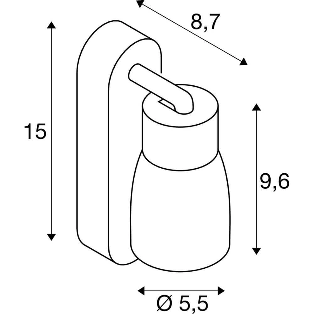 Spott Puri 2.0 Dome weißer Einzelstecker SLV 4024163294201