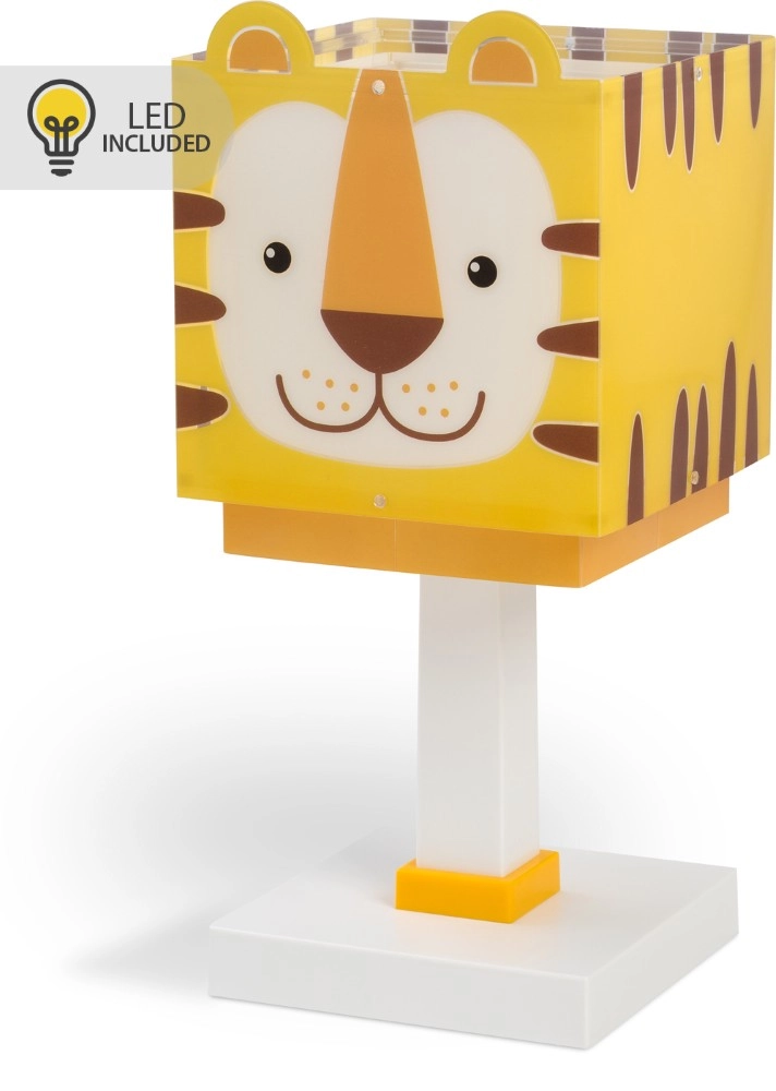 Tischleuchte für Kinderzimmer Tiger gelb Dalber 8420406002545