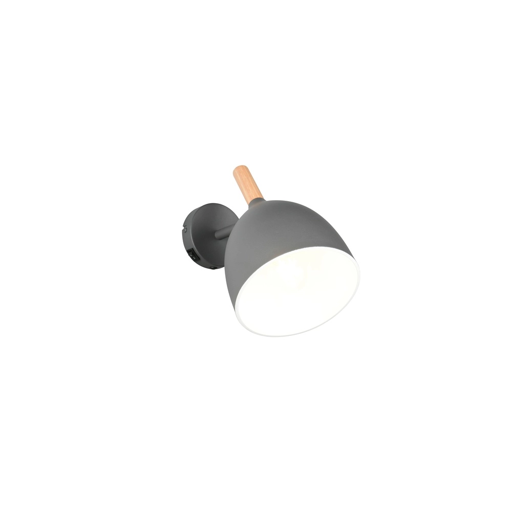 Wandlampe Jerano Anthrazit mit Schalter