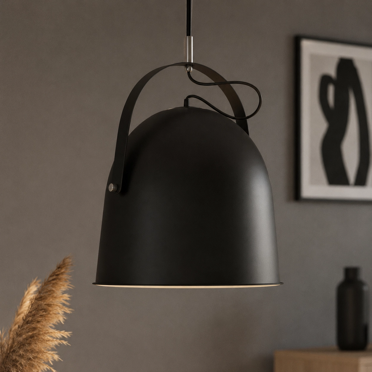 Schwarze Hängelampe Cooper Ø 35cm