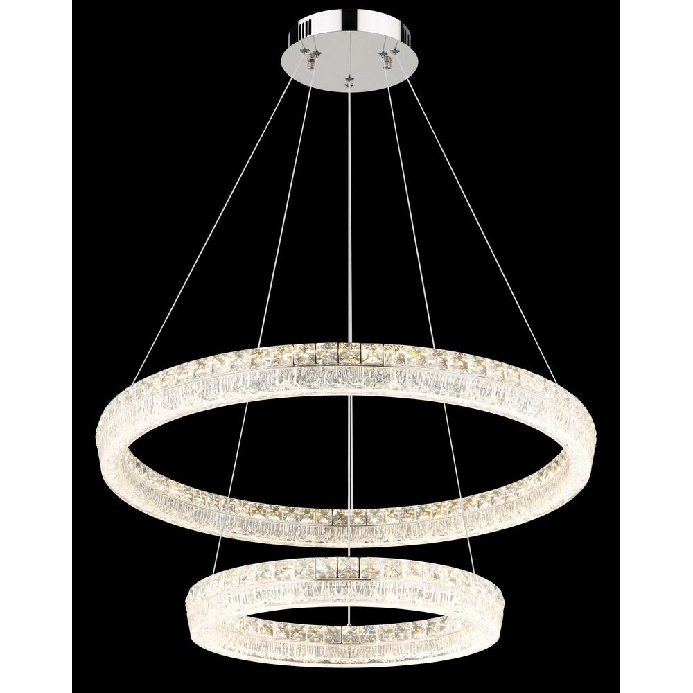 Pendellampe Laurel chrom Ø 80cm Globo 9007371569779