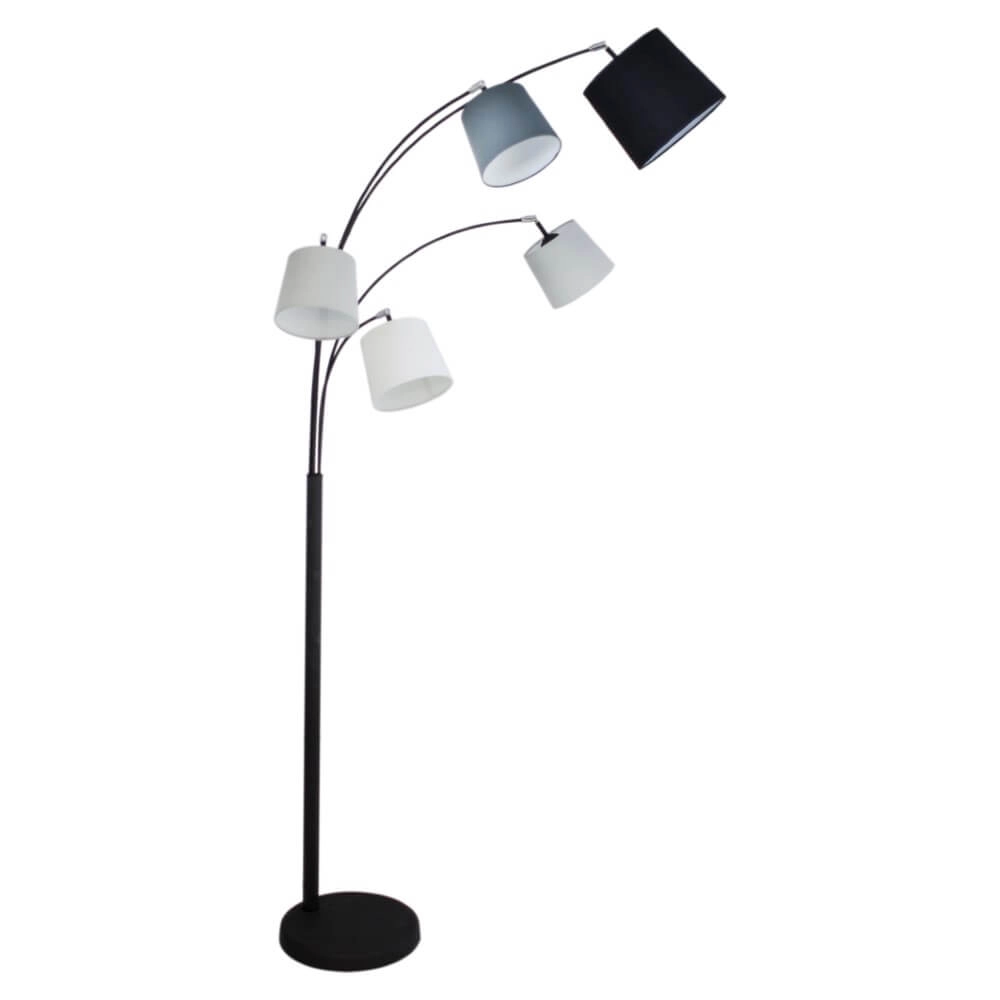 Stehlampe Foggy mattschwarz 80cm