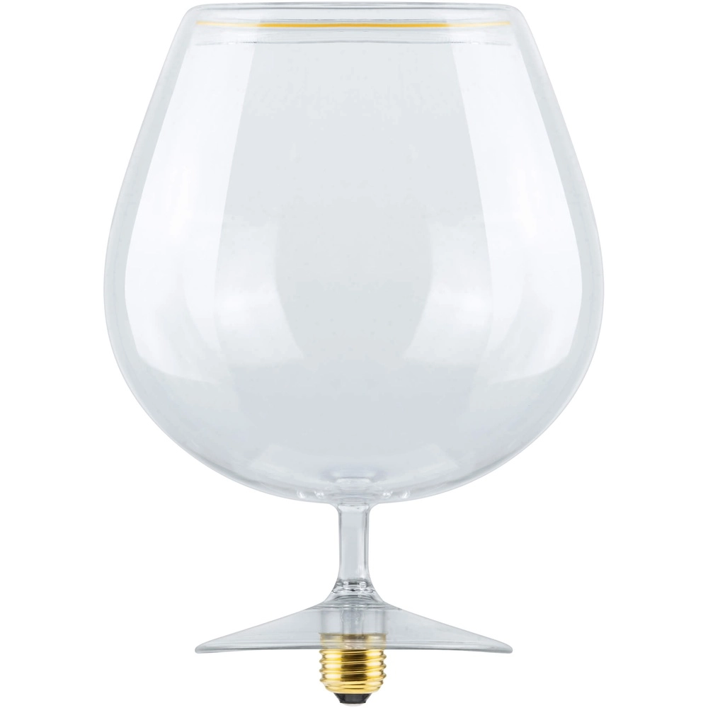 Lichtquelle aus Cognacglas Floating klar - 6W - E27 - 600lm - 2200K - Ø 18cm Segula 4260751134690