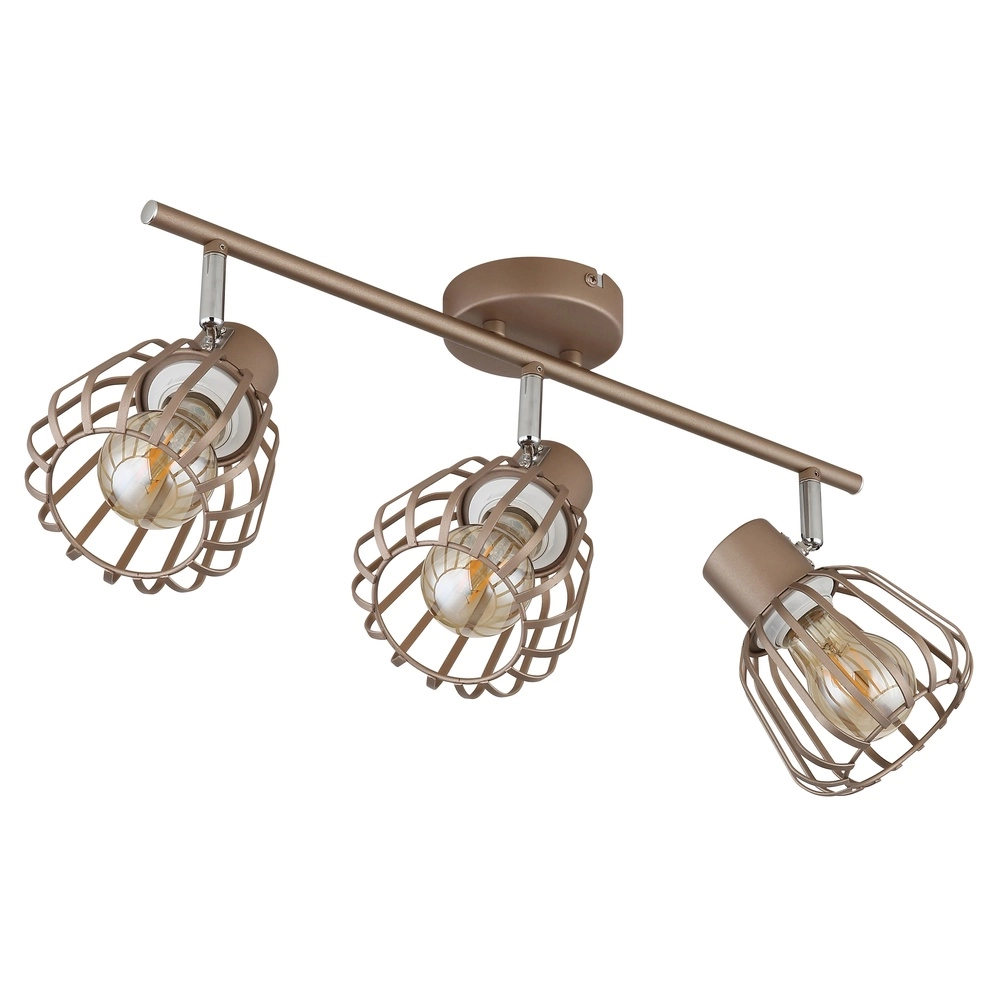 Deckenlampe Olin 3-hell Kaffeebraun Globo 9007371589579