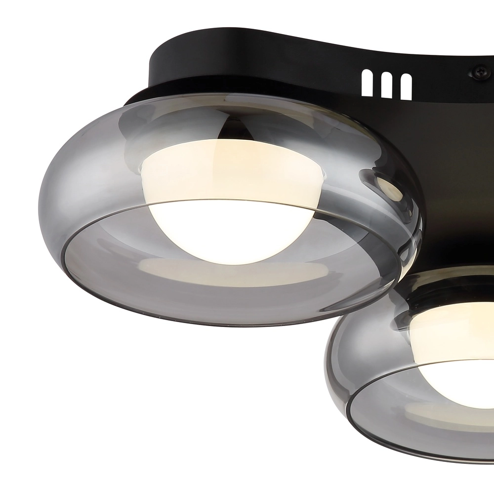 Design-Deckenlampe Carlene 3-Licht Schwarz Globo 9007371572175
