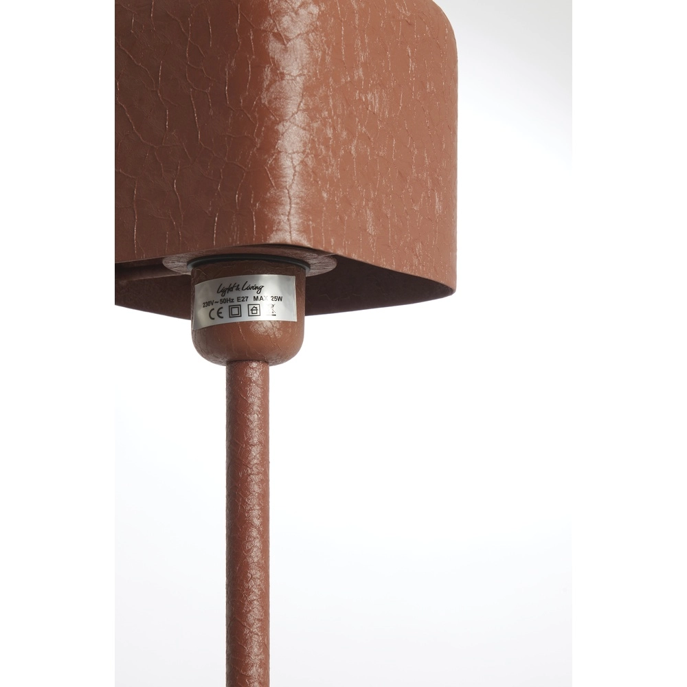 Nachttischlampe Elenie 13x13 cm – matt dunkelorange Light & Living 8717807818692