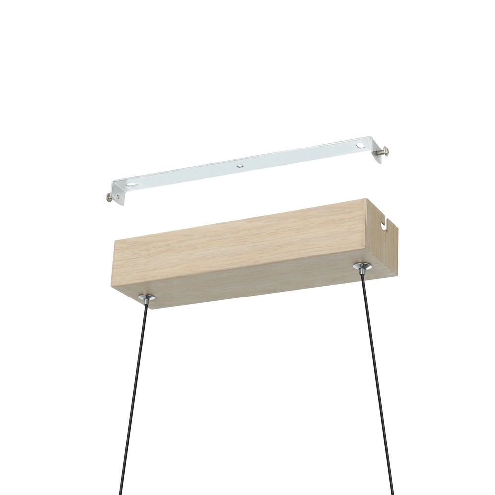 LED-Pendellicht mit Holzoptik Lasana 4 90 cm Eglo 9008606310326
