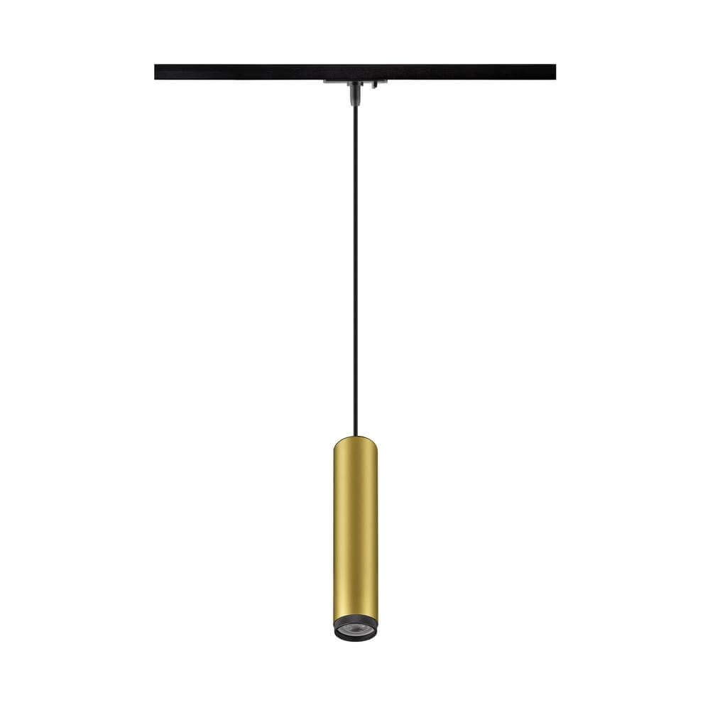 Pendelleuchte fÃ¼r Schiene Grip! L Schwarz-Gold 1-phasig SLV 4024163295772