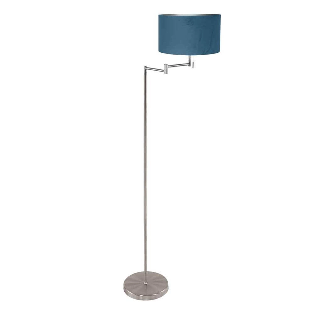 Stehlampe Bella Metall mit blauer Kappe