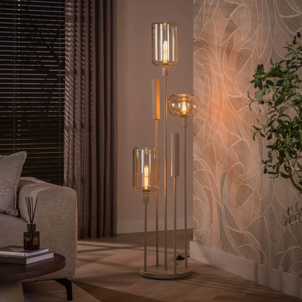 Design-Stehlampe Serene Sandbraun Lyora 8716803514768