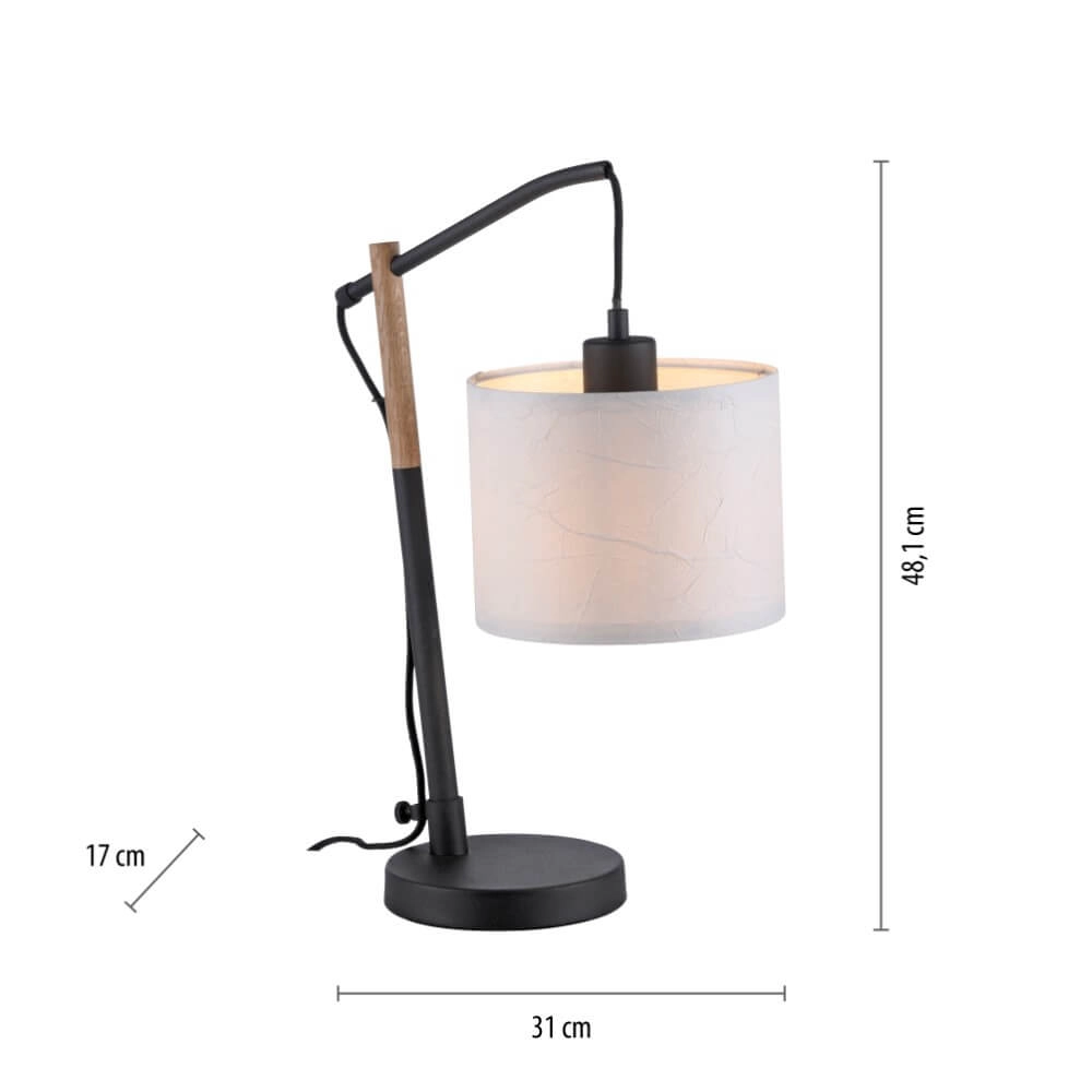 Weiße Tischlampe Green Sofie Just Light 4043689995027