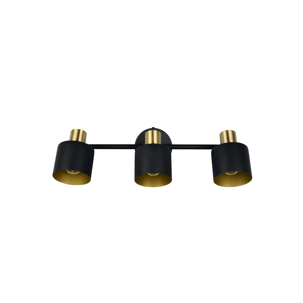 Deckenlampe Eva 3-flammig schwarz mit gold Trio 4017807654660
