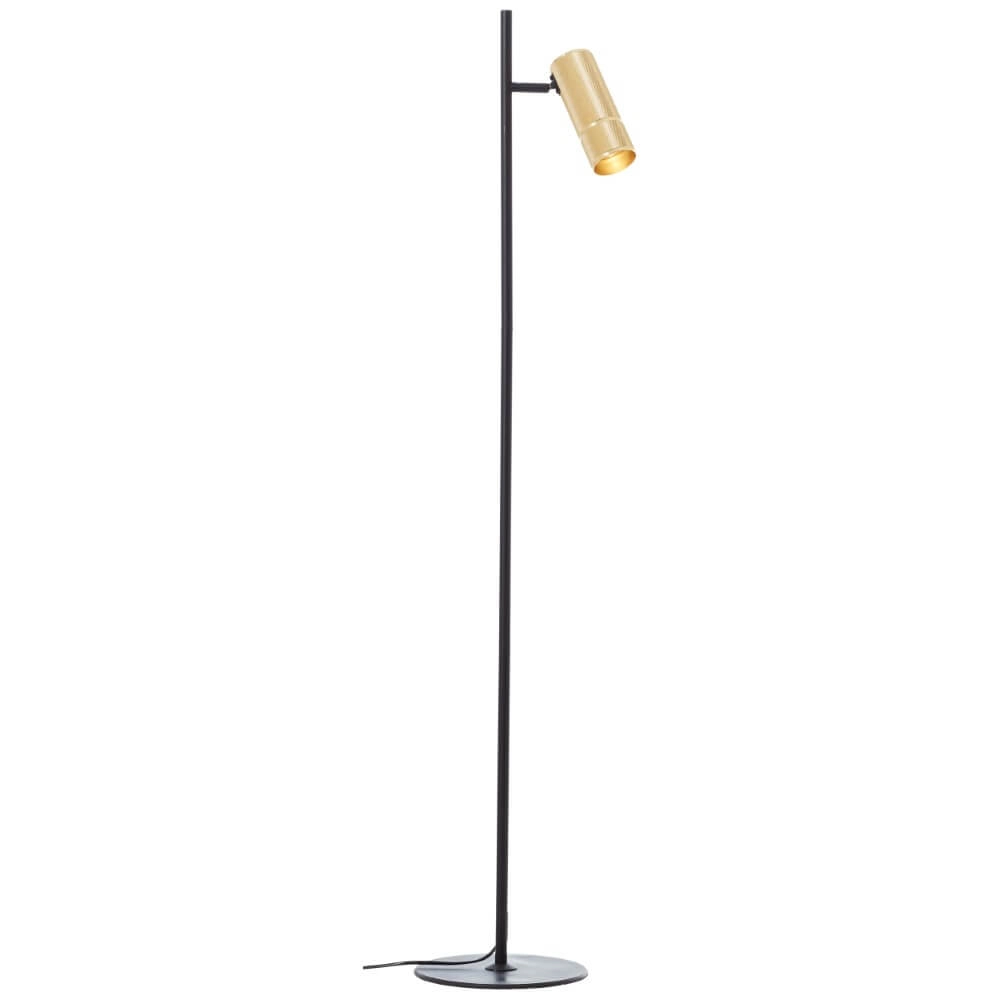 Stehlampe Marty schwarz mit gold