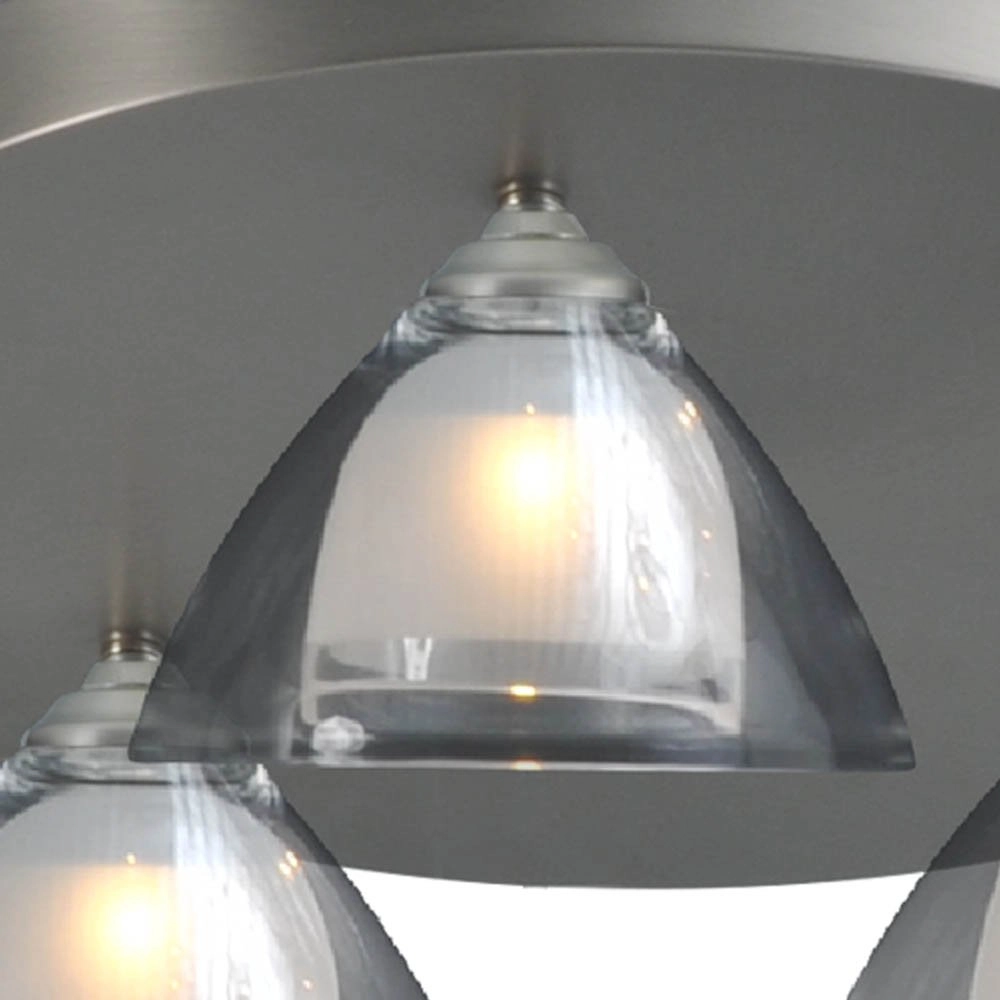 LED-Deckenlampe Caterina LED Disk 3-Licht-Metallgrau Masterlight 8718121210780