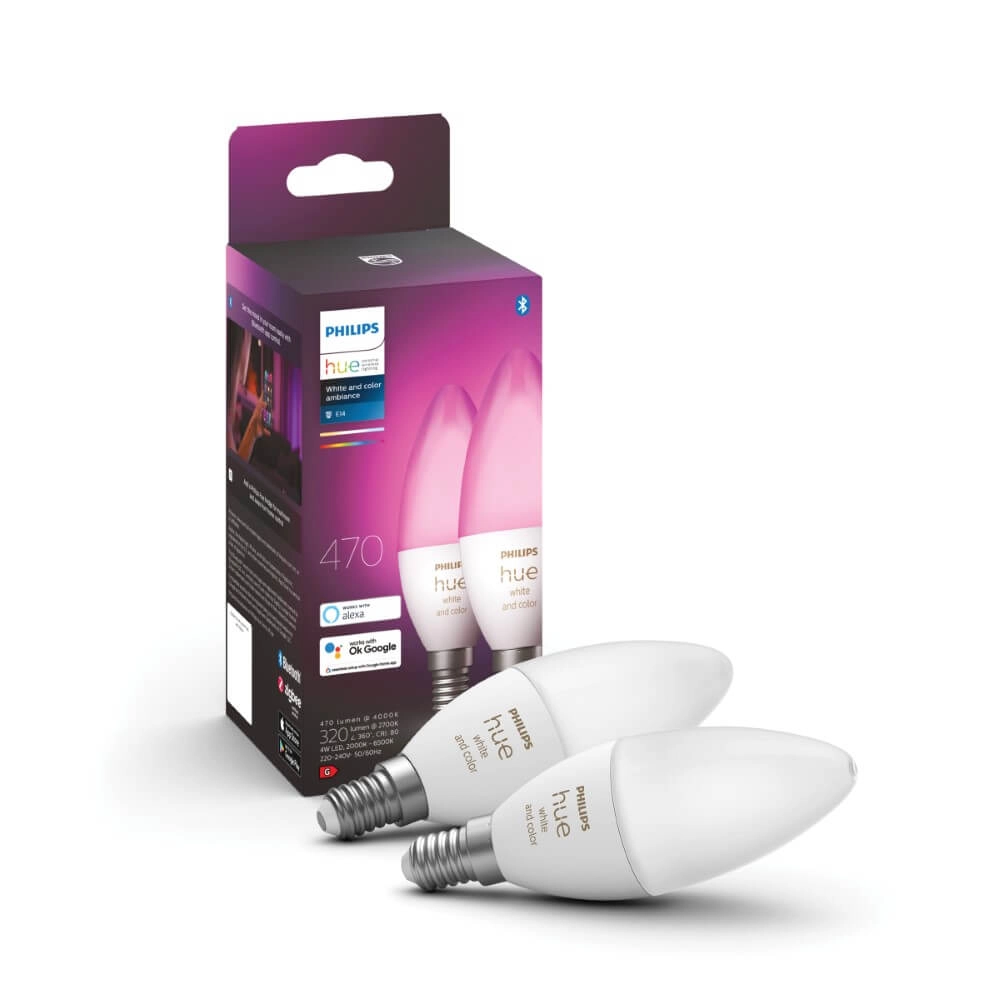 Hue - E14 - 5W - White and Color 2er-Set Philips 8719514356719