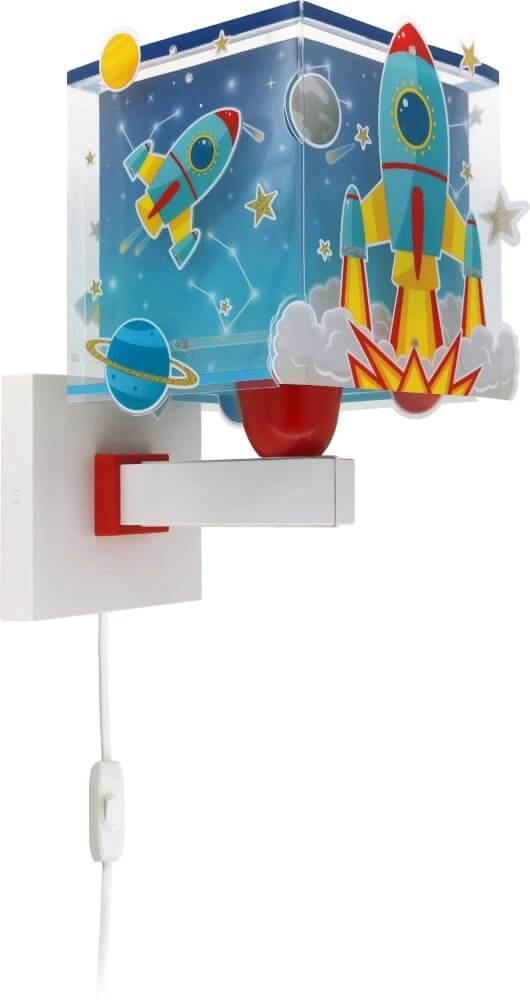 Wandlampe Rocket blau mit weiß Dalber 8420406633596