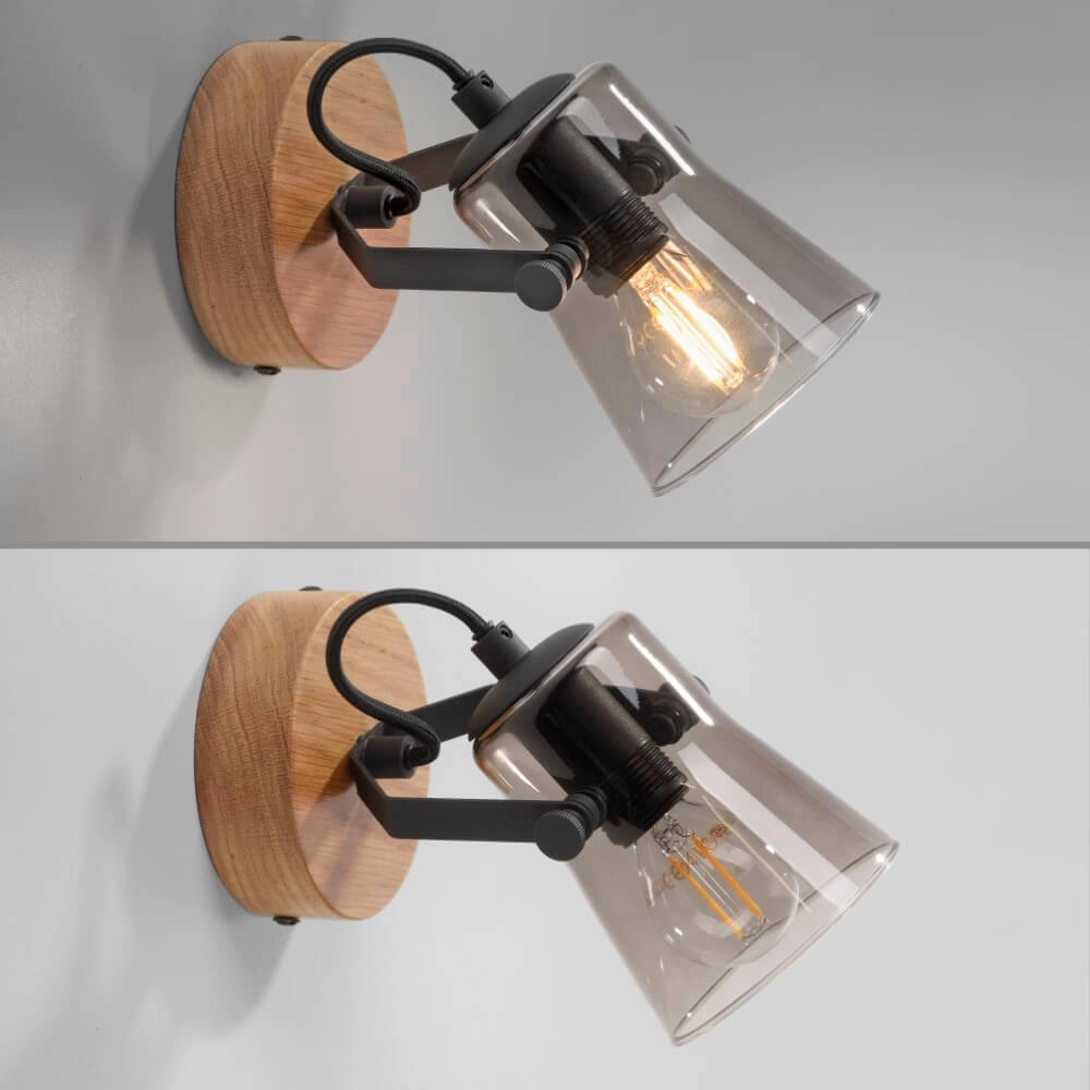 Wandleuchte Green Langstrom Holz Just Light 4043689994860