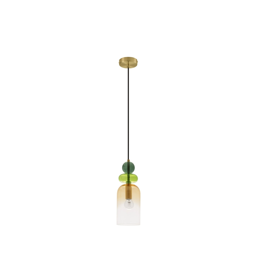 Farbige Pendelleuchte Murano Orange Lyora 5212017434203