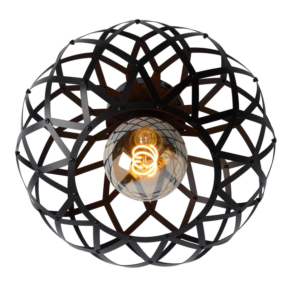 Deckenlampe Wolfram Schwarz Lucide 5411212211309