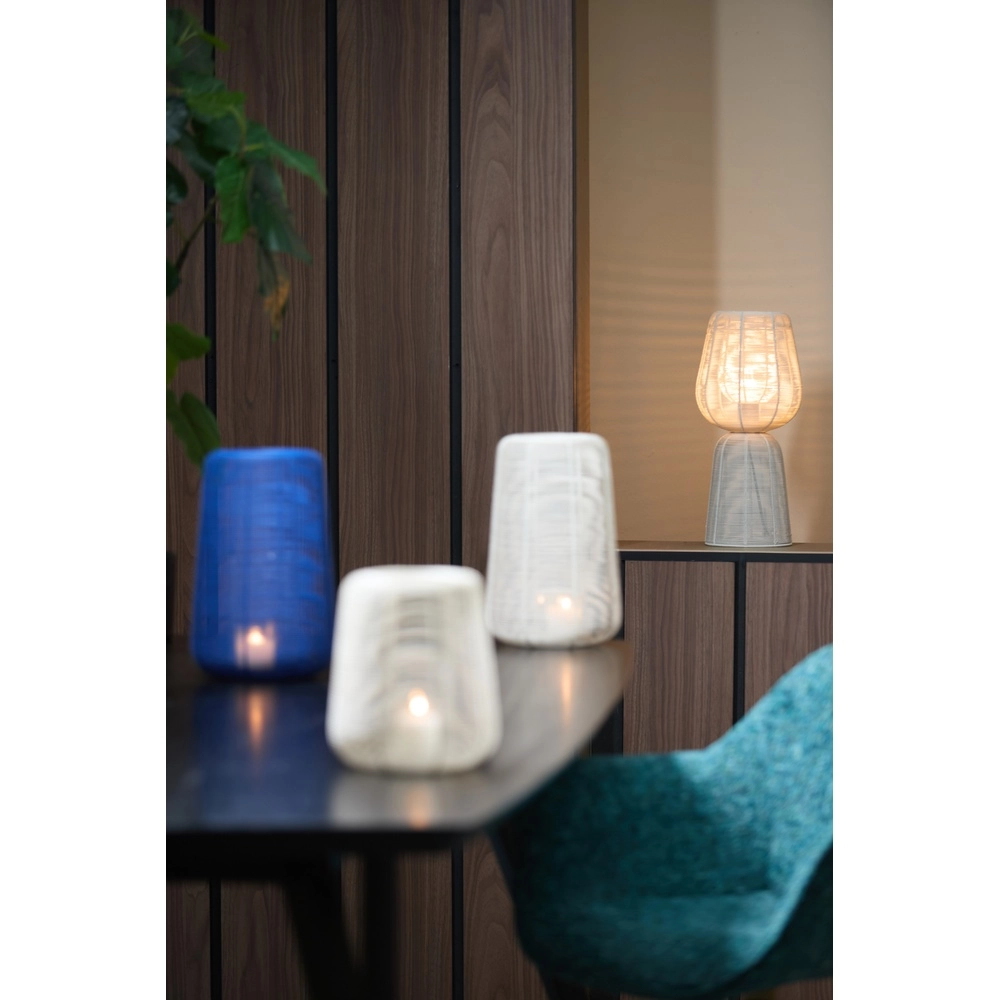 Tischlampe Aboso weißer Ø 18 cm Light & Living 8717807701529