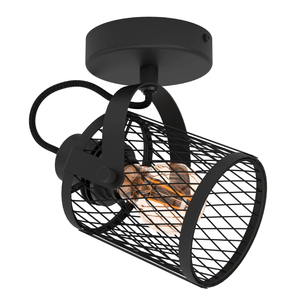 Deckenlampe Dellow 1 schwarz einfach