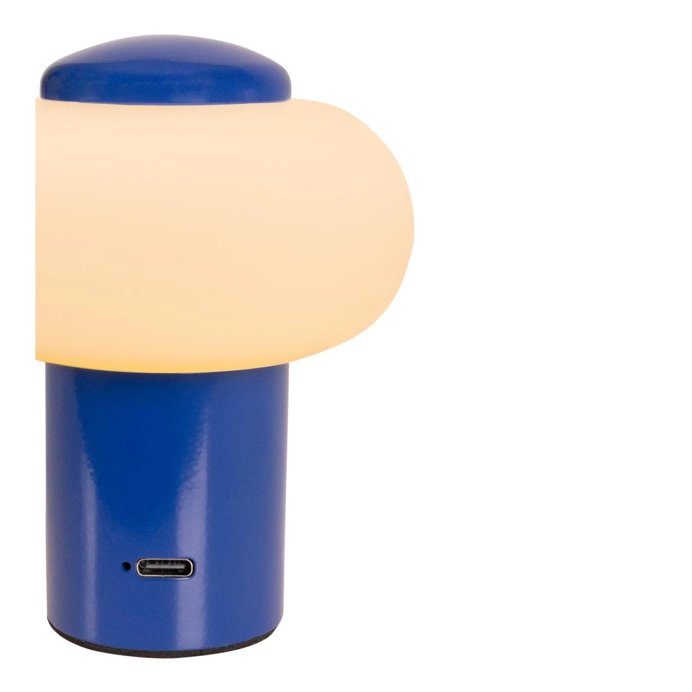 Wiederaufladbare Tischlampe Gustav Blau Lucide 5411212442062