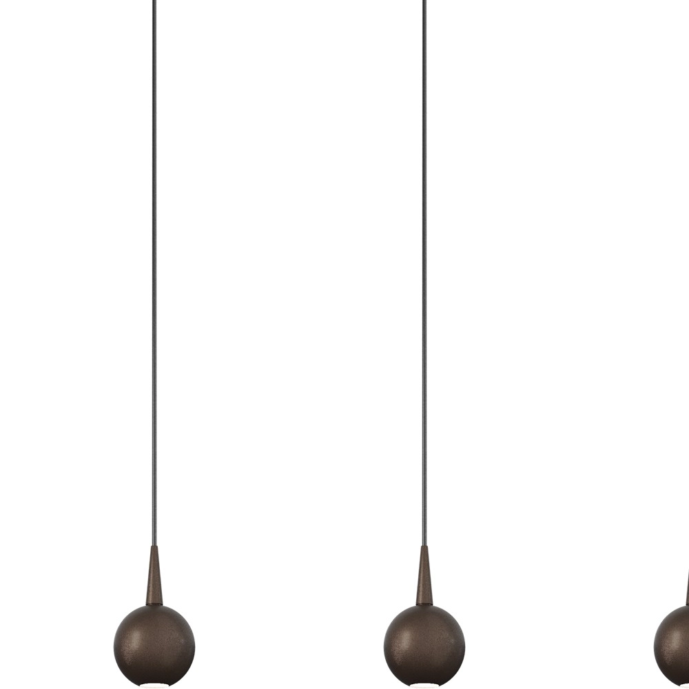 8-Licht Pendellampe Talana 160 cm Kakaobraun Ø 6 cm DTW Masterlight 8718121399010