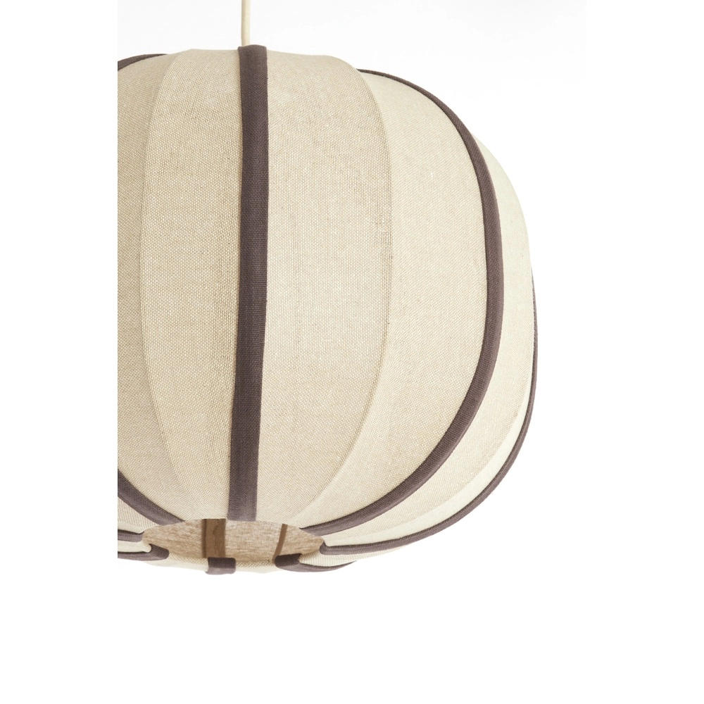 Japandi-Pendellampe Esmiria Ø 40cm – dunkelbraun Light & Living 8717807835934