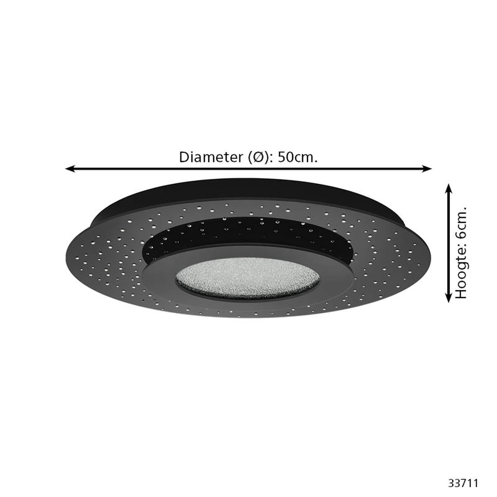 Deckenlampe Azurreka Schwarz Eglo 9002759337117