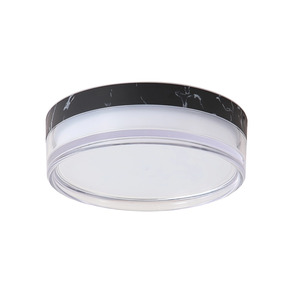 Deckenlampe Button Ø 23 cm schwarzer Marmor Searchlight 5,05342E+12