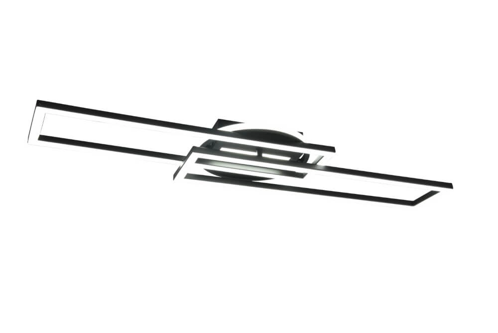 Verstellbare LED-Deckenleuchte Twister Schwarz