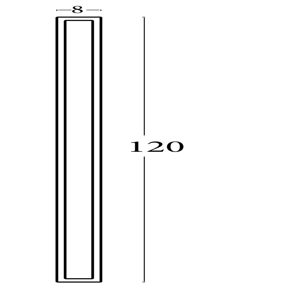 Design-Wandleuchte Bordo schwarz 120cm Searchlight 5053423289984