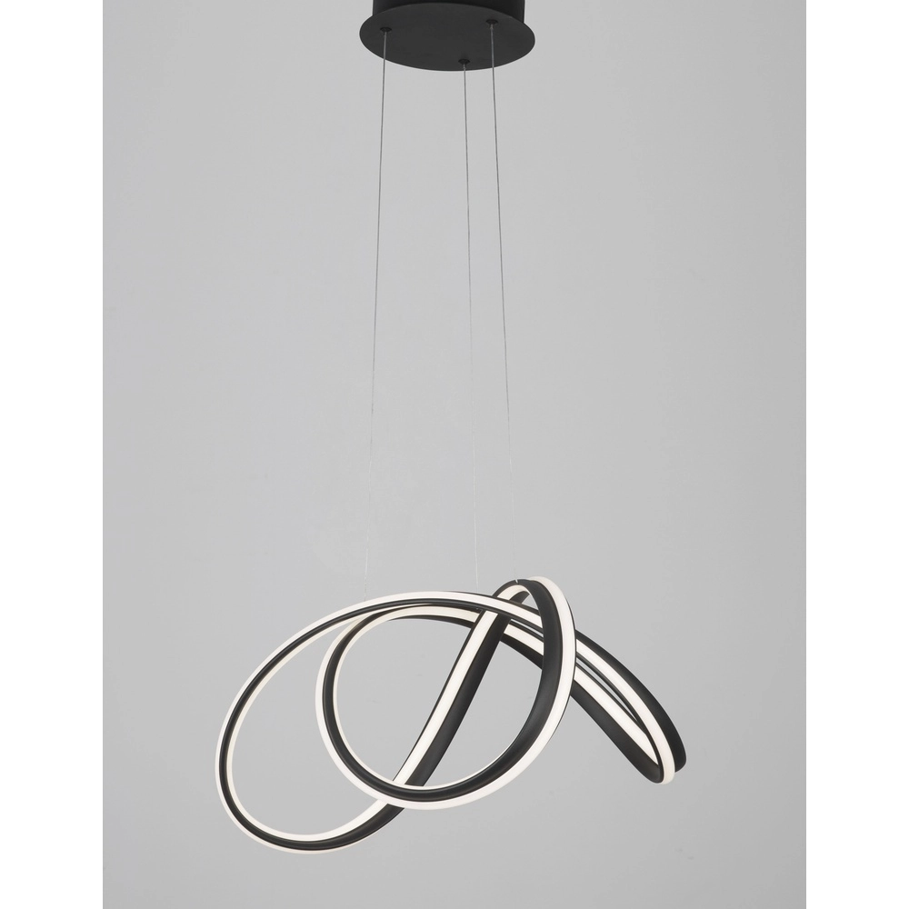 Design-Pendelleuchte Truno schwarz