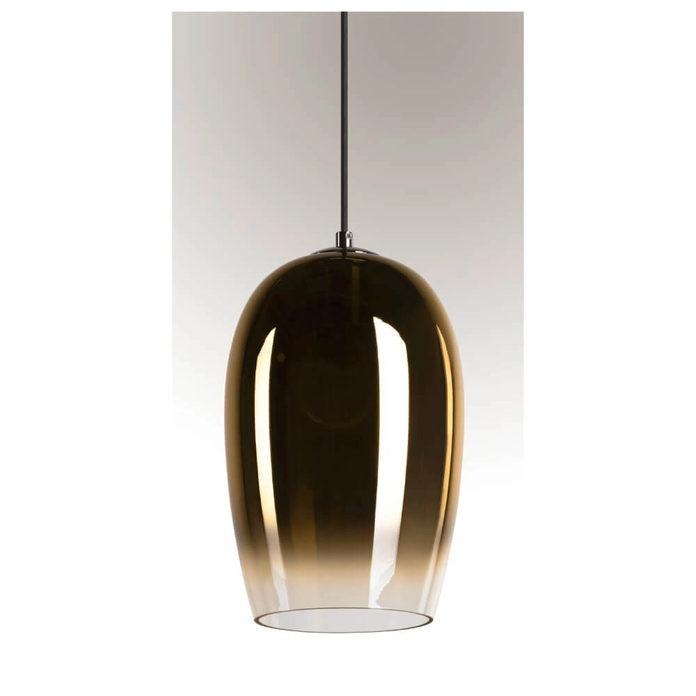 Pendelleuchte aus Glas Pantilo goldenes Glas - Ø18cm SLV 4024163266376