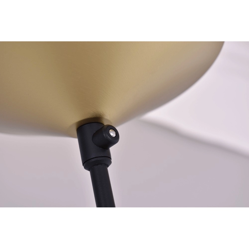 2-Licht Stehlampe Ceppo Schwarz mit Gold Masterlight 8718121348032