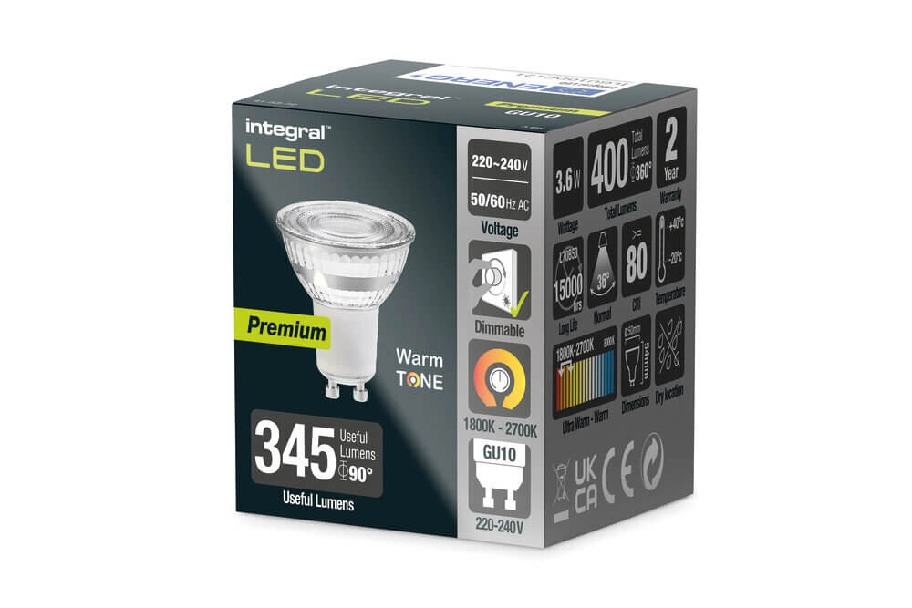 LED-Spot 3,6W - GU10 - 400lm - 1800-2700K gedämpft bis warm Lyora 5055788259770