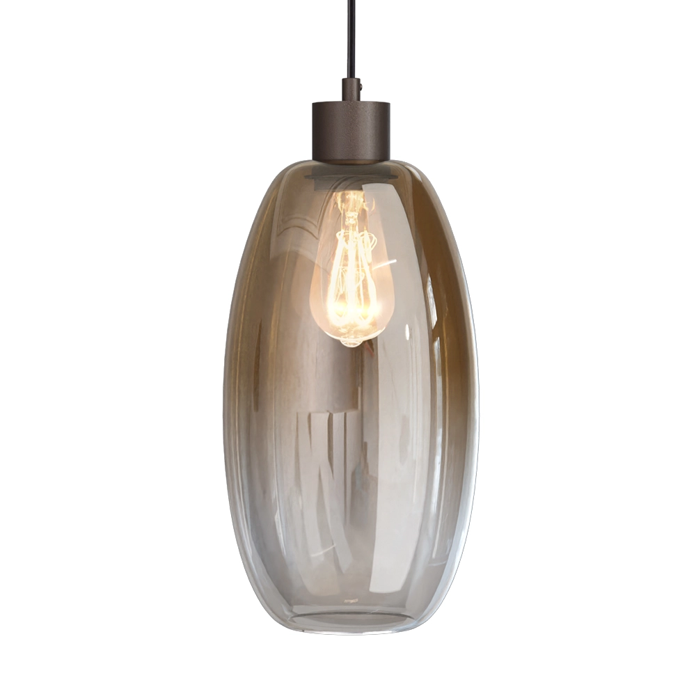 Glas-Pendellampe Olive 3x Ø 18,5 cm – Kakao Masterlight 8718121397696