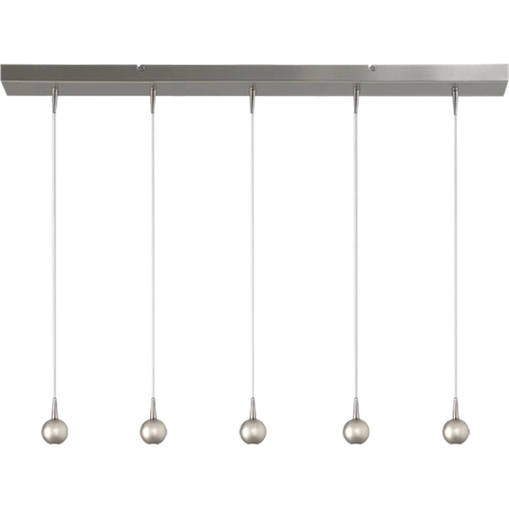 5-Licht Pendellampe Talana Nickel Ø 6 cm DTW