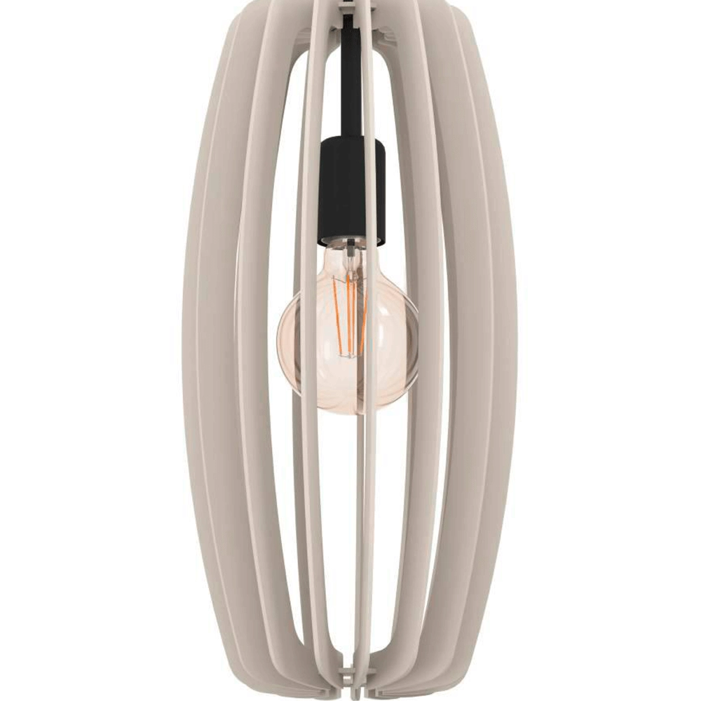 Weiße Hängelampe Bajazzara Ø 26cm Eglo 9008606244324